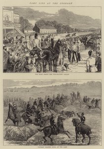 Curragh 的营地生活（版画） 作者 英语学校