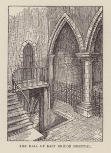Canterbury: The Hall of East Bridge Hospital (litho) 作者 英语学校