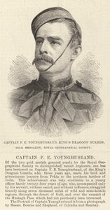 F E Younghusband 船长，国王的龙骑兵卫队，金牌得主，皇家地理学会（雕刻） 作者 英语学校