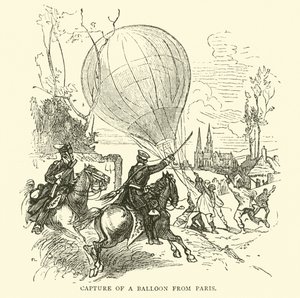 1871年1月从巴黎捕获一个气球 作者 英语学校