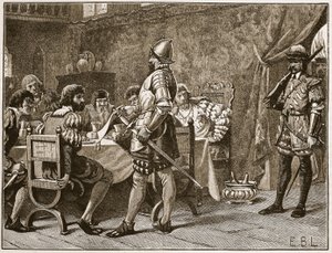 捕获FitzGeralds，插图来自Cassells画报英国历史（棕褐色照片） 作者 英语学校
