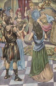 克劳狄乌斯面前的卡拉克特克斯（彩色石版画） 作者 英语学校