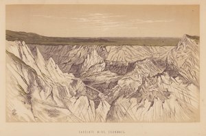 康沃尔郡卡克雷兹矿（石版画） 作者 英语学校