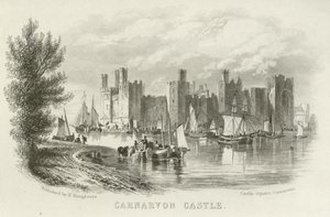 Carnarvon城堡，北威尔士 作者 英语学校