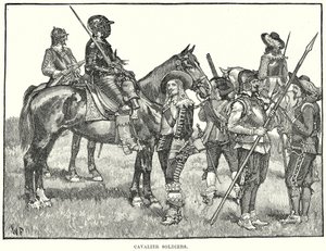 骑兵士兵（雕刻） 作者 英语学校