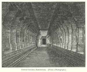 中央走廊，拉米瑟拉姆（雕刻） 作者 English School