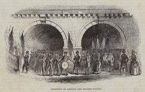 1843年开放泰晤士河隧道的仪式 作者 英语学校