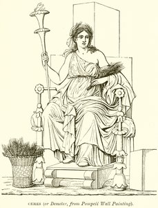 Ceres（或Demeter，来自Pompeii Wall Painting） 作者 英语学校