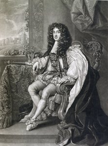 查理二世（1630-85），由查尔斯特纳（1773-1857）镌刻 作者 英语学校