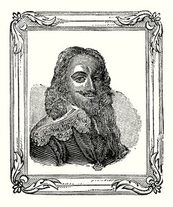 查理一世生于1600年，1625年加冕，1649年被斩首（雕刻）。 作者 英语学校
