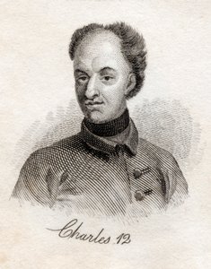 查理十二，瑞典国王，来自Crabbs历史词典，1825年出版 作者 英语学校