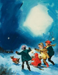 雪中的孩子们 作者 英语学校