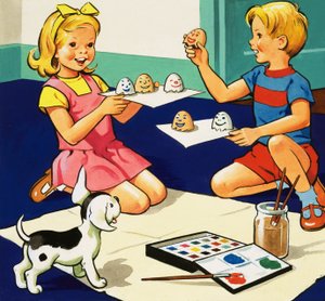 儿童画鸡蛋 作者 英语学校