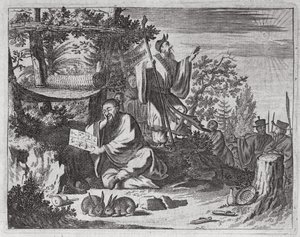 中国圣人，从大使馆到中国的描述插图，1690年 作者 英语学校