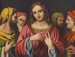 基督和犹太医生 (chromolitho) 作者 英语学校