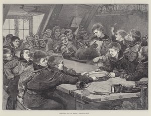 训练船上的圣诞节（雕刻） 作者 英语学校