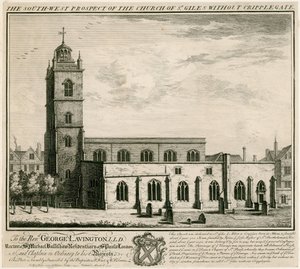 圣吉尔斯教堂没有Cripplegate，伦敦 作者 英语学校