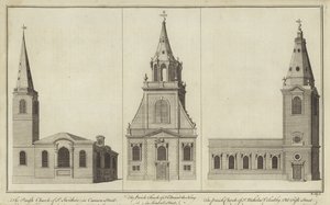 St Swithin，Cannon Street，St Edmund the King，Lombard Street和St Nicholas Cole Abbey，Old Fish Street的教堂