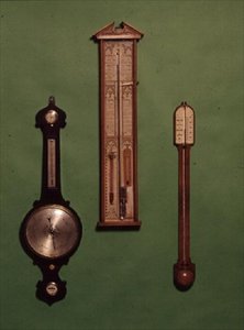 收集维多利亚时代的气压计，约1880年 作者 英语学校