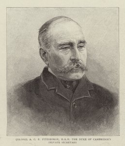 剑桥公爵私人秘书 A C F Fitzgeorge 上校 (雕刻) 作者 英语学校