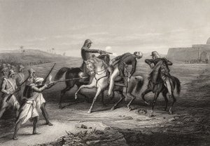 约翰普拉特上校于1857年7月1日在Mhow的叛乱分子中被1858年出版的“印度叛变史”所杀害 作者 English School