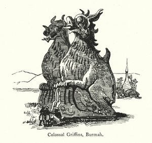 Colossal Griffins, Burmah (engraving) 作者 英语学校
