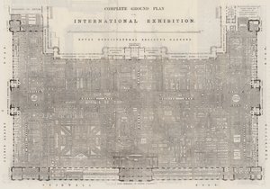国际展览总平面图（雕刻） 作者 英语学校