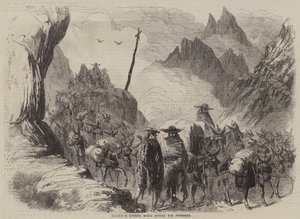 Conveying Spanish Wines across the Pyrenees (engraving) 作者 英语学校