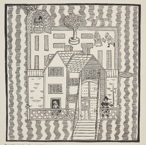 Mockbeggar Hall地图的副本，他的情况在宽敞的国家叫做任何地方，c.1633，来自Roxborough的民谣