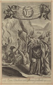 Cora, Dathan and Abiram swallowed up (engraving) 作者 英语学校