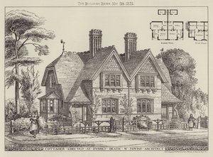 在Bushey Heath建立的山寨（雕刻）。 作者 英语学校