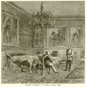 市议会，圣詹姆斯宫，1840年 作者 英语学校