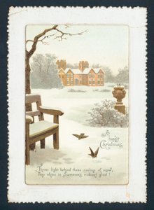 雪的乡间别墅，圣诞卡 作者 英语学校