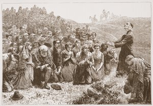 Covenanters崇拜由Whitadder的银行，例如James Aitken Wylie的新教历史（1808-1890），酒吧。 1878年 作者 英语学校