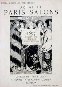 封面为巴黎沙龙艺术，额外数量的The Studio杂志，1897（平版和凸版） 作者 英语学校