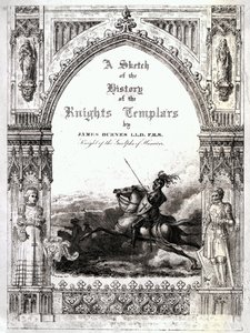 詹姆斯·伯恩斯（James Burnes）的“圣殿骑士团”（The Temples of the Tempights）的封面 作者 英语学校