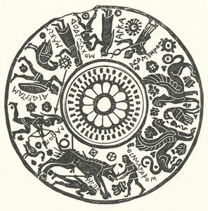猎野猪的花瓶盖（雕刻） 作者 英语学校