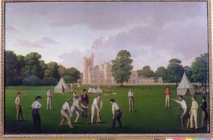 1855年坎福德庄园的板球 作者 英语学校
