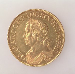 奥利弗克伦威尔之王（1599-1658），伦敦造币厂，1658年（正面）（黄金）（反向看168064）