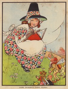 德顿夫人的仙女瞳孔（彩色石版画） 作者 英语学校