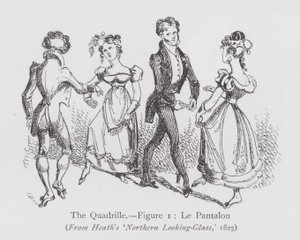 舞蹈。四重奏，图1，Le Pantalon（平板）。 作者 英语学校