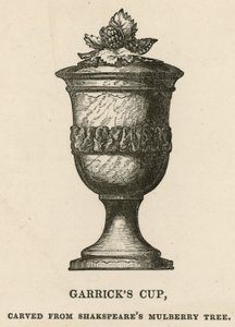 David Garricks杯，由William Shakespeares Mulberry Tree雕刻而成 作者 英语学校