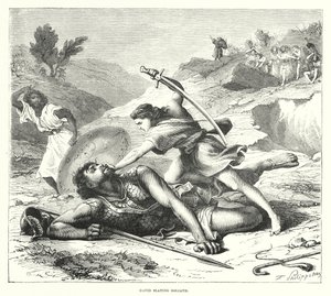 David slaying Goliath (engraving) 作者 英语学校