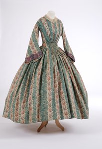 日装，1840年代（印花羊毛面料） 作者 英语学校