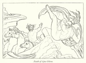 Ajax Oileus 之死（石版画） 作者 英语学校