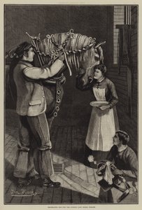 Decorating him for the London Cart Horse Parade (engraving) 作者 英语学校