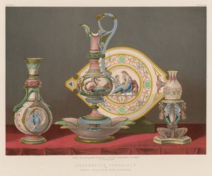 装饰瓷由Messrs Phillips和Binns，伍斯特 作者 英语学校