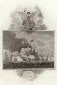 1653年7月13日，海军上将布莱克和僧侣击败了荷兰舰队 作者 英语学校