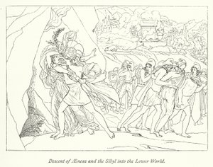 Descent of Aeneas and the Sibyl into the Lower World (litho) 作者 英语学校