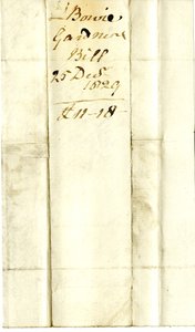 Devonshire MSS AS 3101，对开本，来自Pinder Simpson为George Cavendish勋爵结算的一捆账单，包括Alexander Bowie的账单。 作者 英语学校